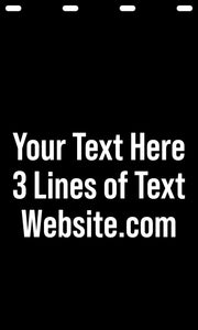 Custom Mud Flaps | Create Your Own Mudflaps | 3 Lines of Text | (Pair)