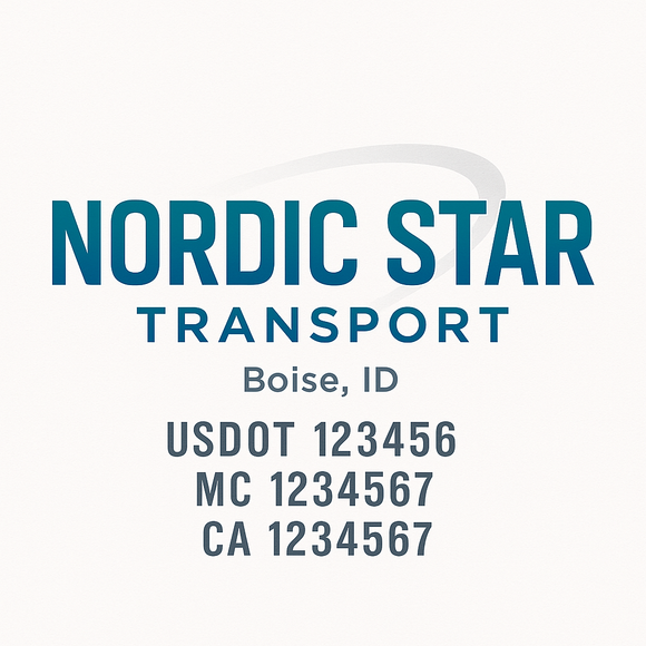 Custom Truck Door Decal Sticker Lettering Sign With Business Name, City-State, USDOT, MC, GVW, CA, KYU, VIN (Set of 2)