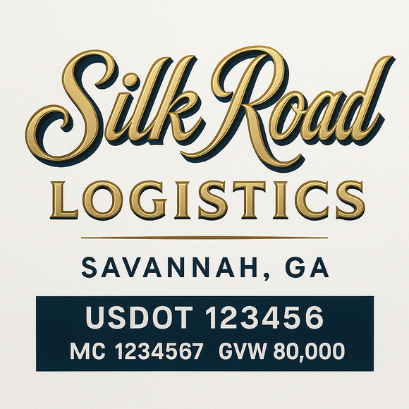 Custom Truck Door Decal Sticker Lettering Sign With Business Name, City-State, USDOT, MC, GVW, CA, KYU, VIN (Set of 2)