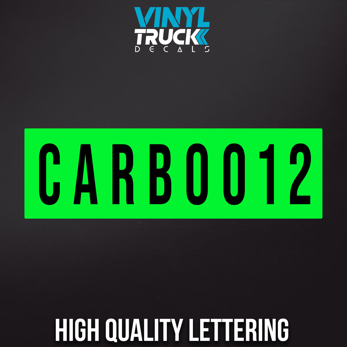 CARB UVI Label Number Decal Sticker (CARB) (Set of 2) – VINYL TRUCK DECALS