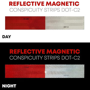 DOT C2 Red & White Reflectors Strips For Compliance