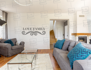 Custom Living Room Art | Removable Vinyl Wall Decal | Home Decor