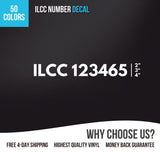ILCC Number Truck Decal (Set of 2)