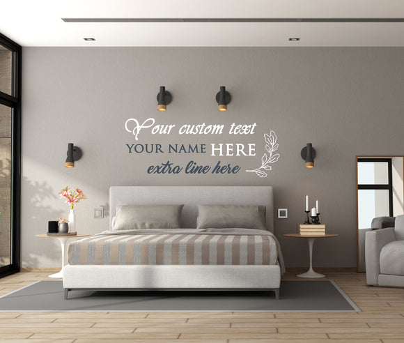 Personalized Bedroom Wall Art
