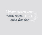 Custom Bedroom Wall Decal