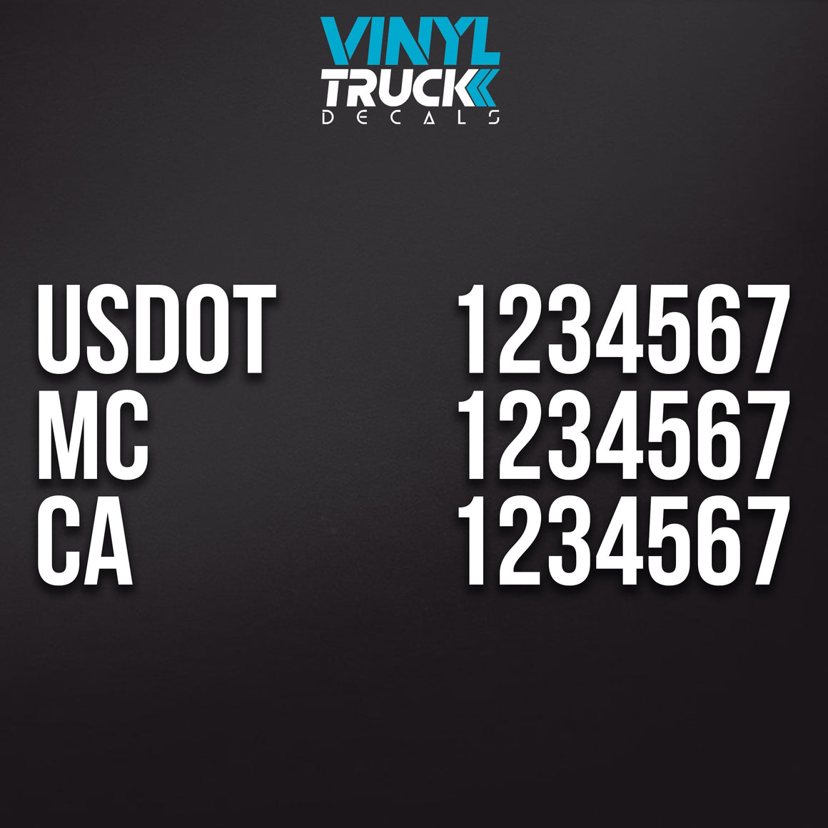 Custom Vinyl Lettering Decals & Stickers for Business. USDOT Compliant